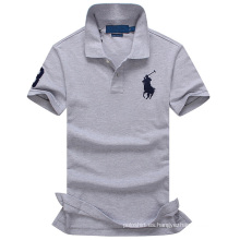 Camiseta al por mayor del polo del logotipo del bordado del OEM para el fabricante profesional de los hombres